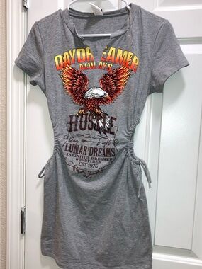 Windsor T-Shirt Dress cut out sides Size Large New